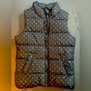 Black vest with silver polkadots, girls size XS 5